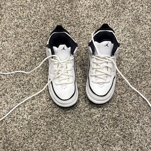 Jordan Kids White and Black Sneakers